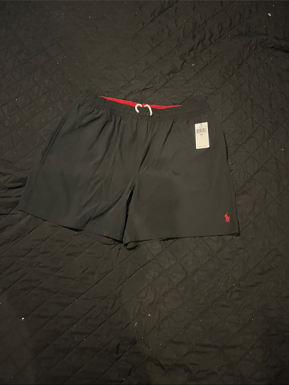 Polo by Ralph Lauren Black Shorts with Red Accent